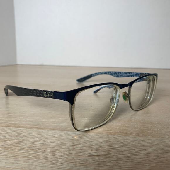Ray-Ban RB8416 2914 Eyeglasses Black Blue Carbon Fiber Frames Only 55-17 145 - Picture 1 of 9